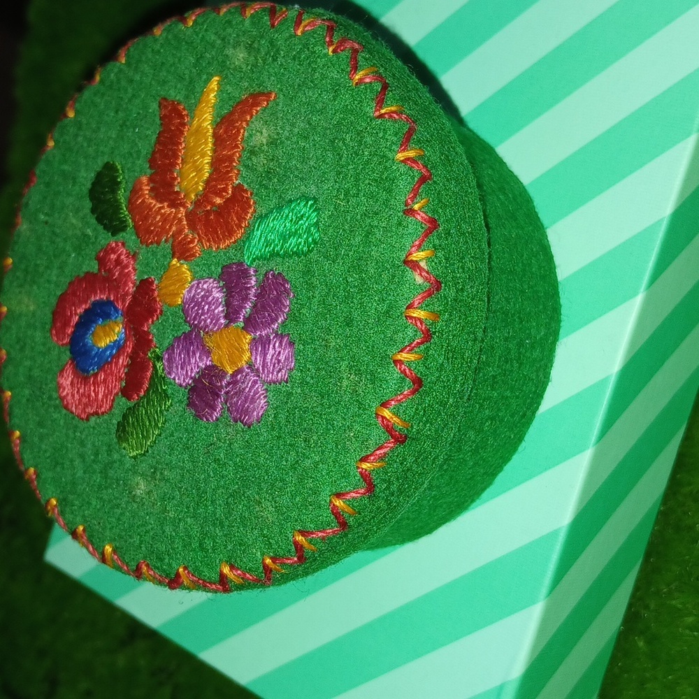 Embroidered Trinket Box - Picture 3 of 14